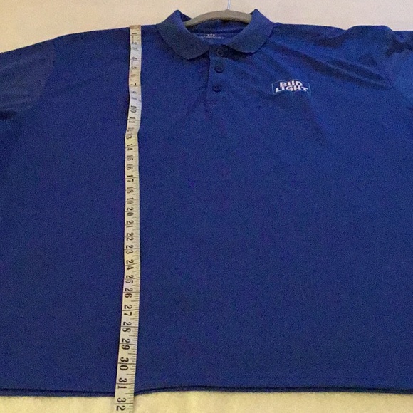 Van sport 2X Blue Polo Shirt W/Budweiser Appliqué - Picture 5 of 8